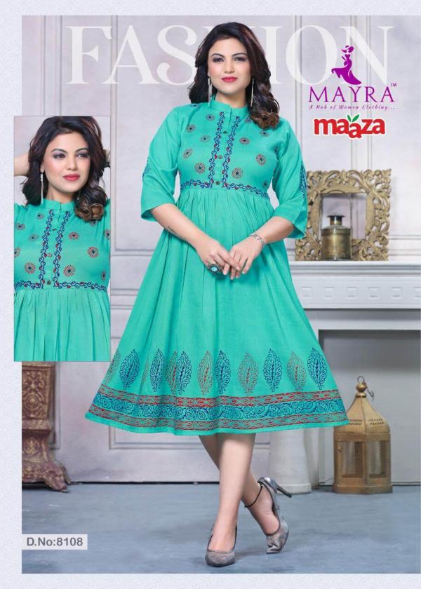 Mayra Maaza Rayon Fancy Kurti Collection 